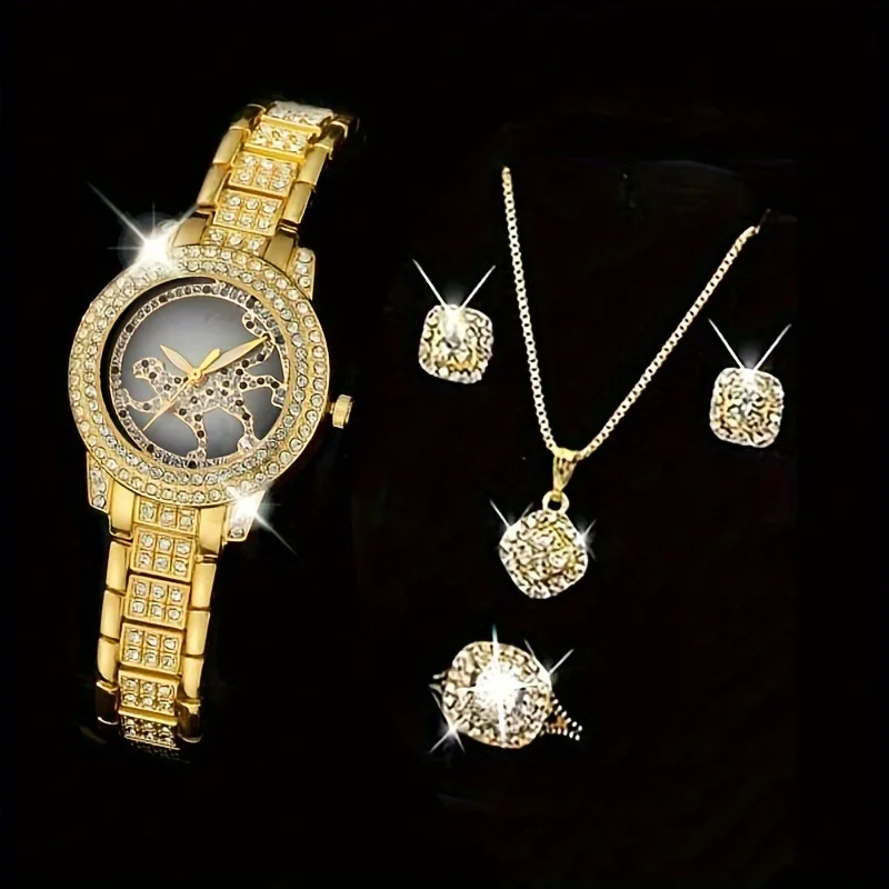 Luxury Watch Gift For Her - Набор из 5 предметов: женские кварцевые