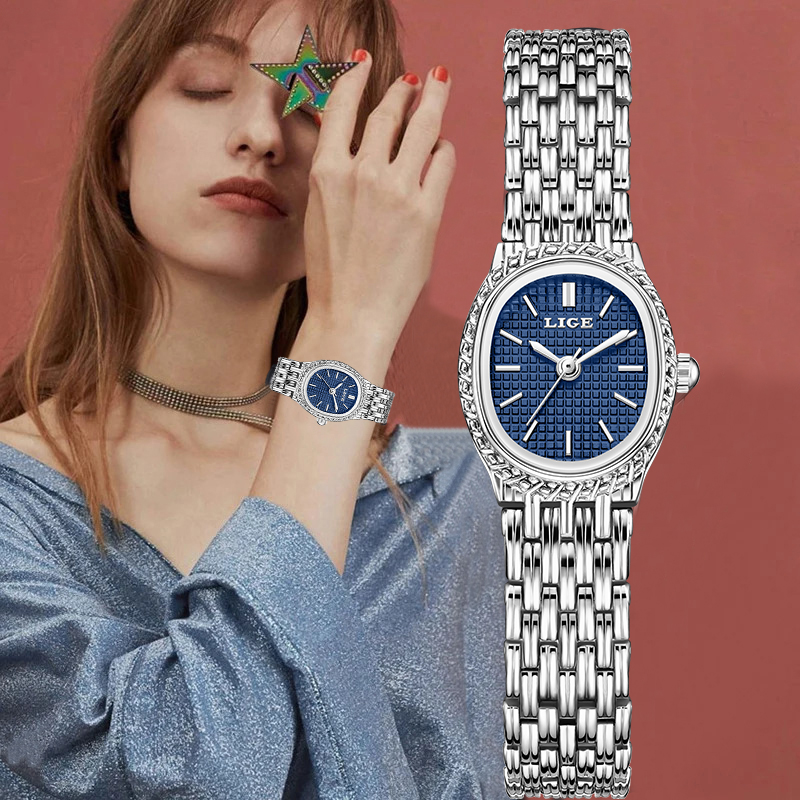 Luxury Watch & Jewellery - LIGE модные роскошные кварцевые женские часы