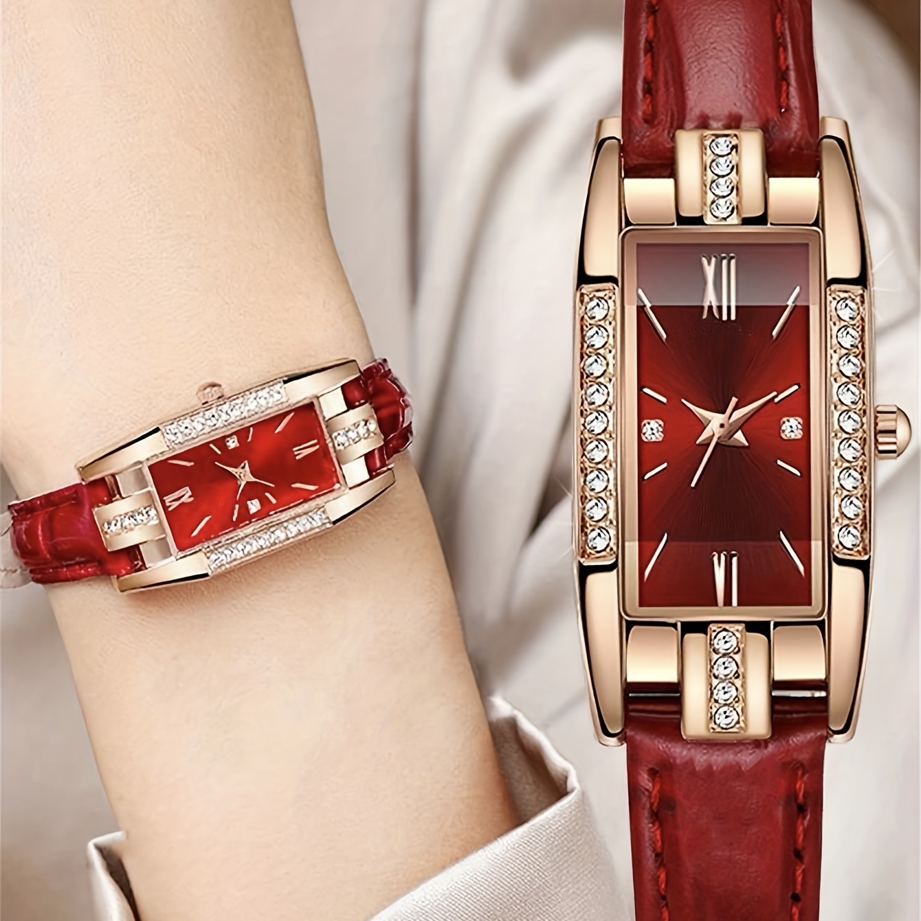Женские часы с прямоугольным ц – обзор и цена Luxury Watch Gift For Her