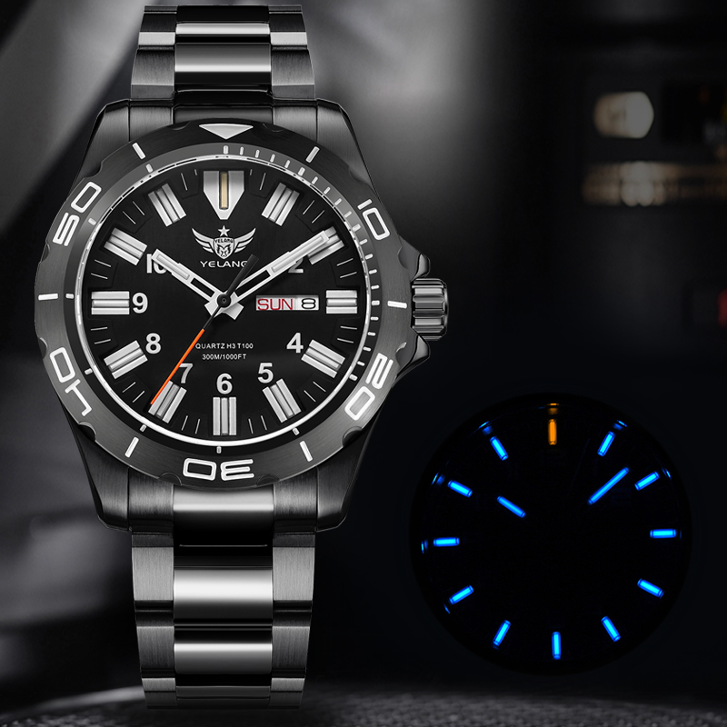 YELANG V1036 42MM Мужские квар – обзор и цена Diver Watch 300M
