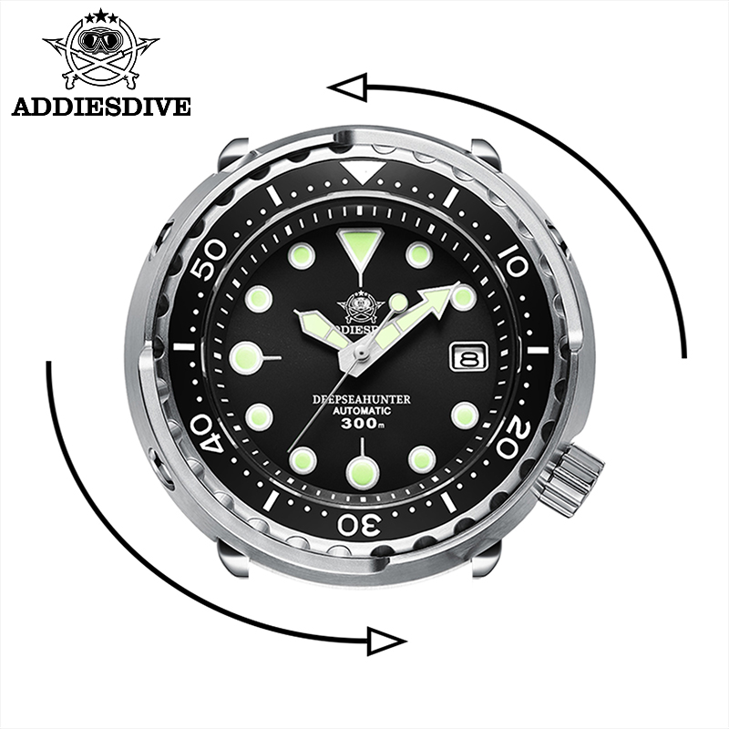 Мужские механические часы ADDI – обзор и цена Diver Watch 300M