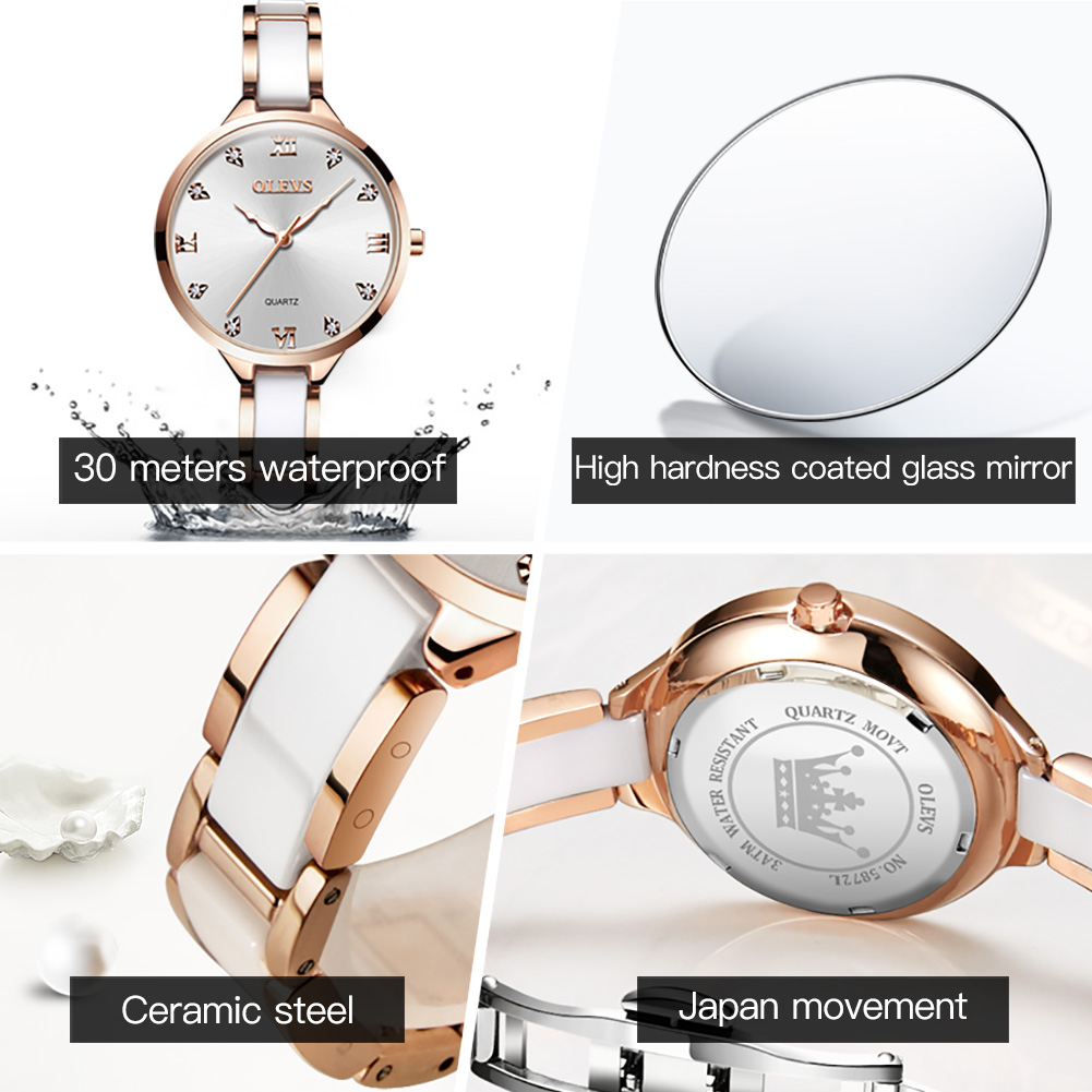 OLEVS керамические женские час – обзор и цена Luxury Watch In Japan