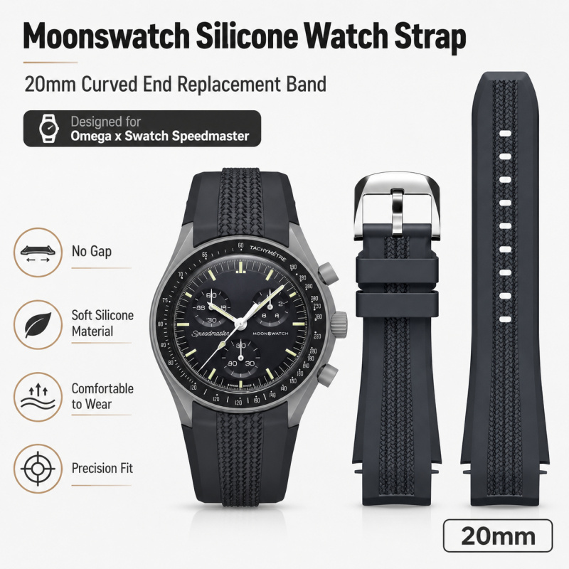 Силиконовый ремешок для часов  – обзор и цена Omega Watch Speedmaster